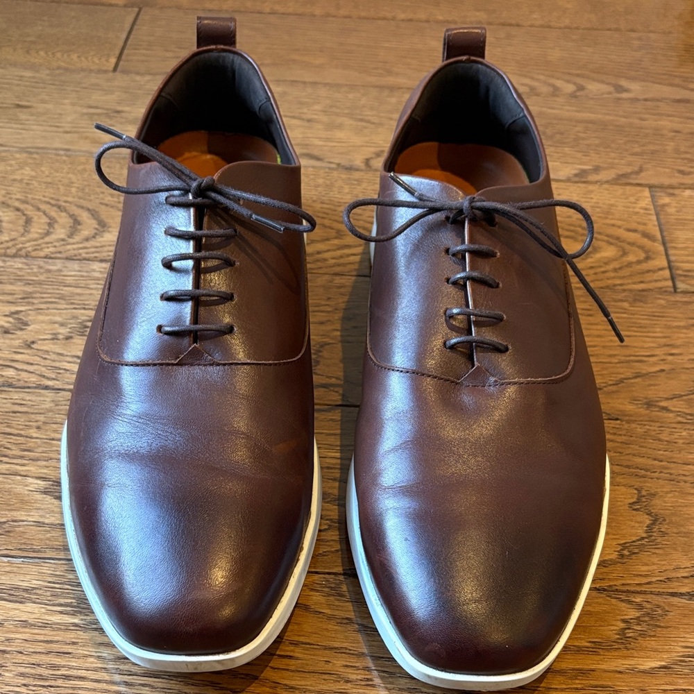 Wolf & Shepherd Men's Brown Leather Dress Shoes size 14M